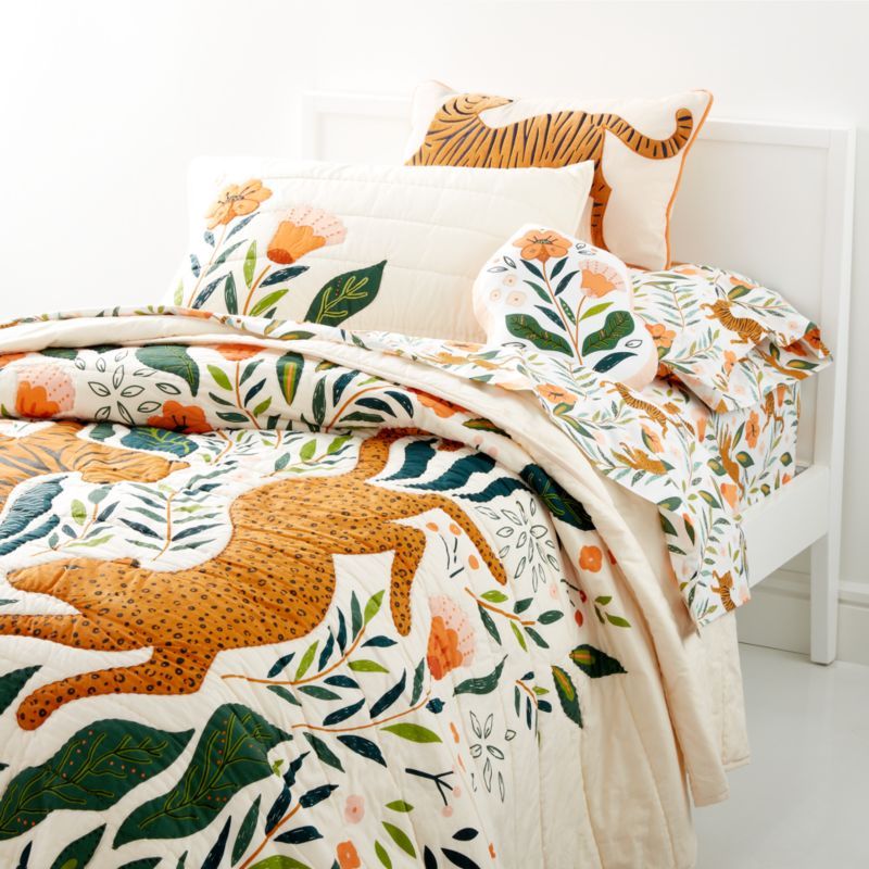 Marrakech Tiger Bedding | Crate & Kids | Crate & Barrel