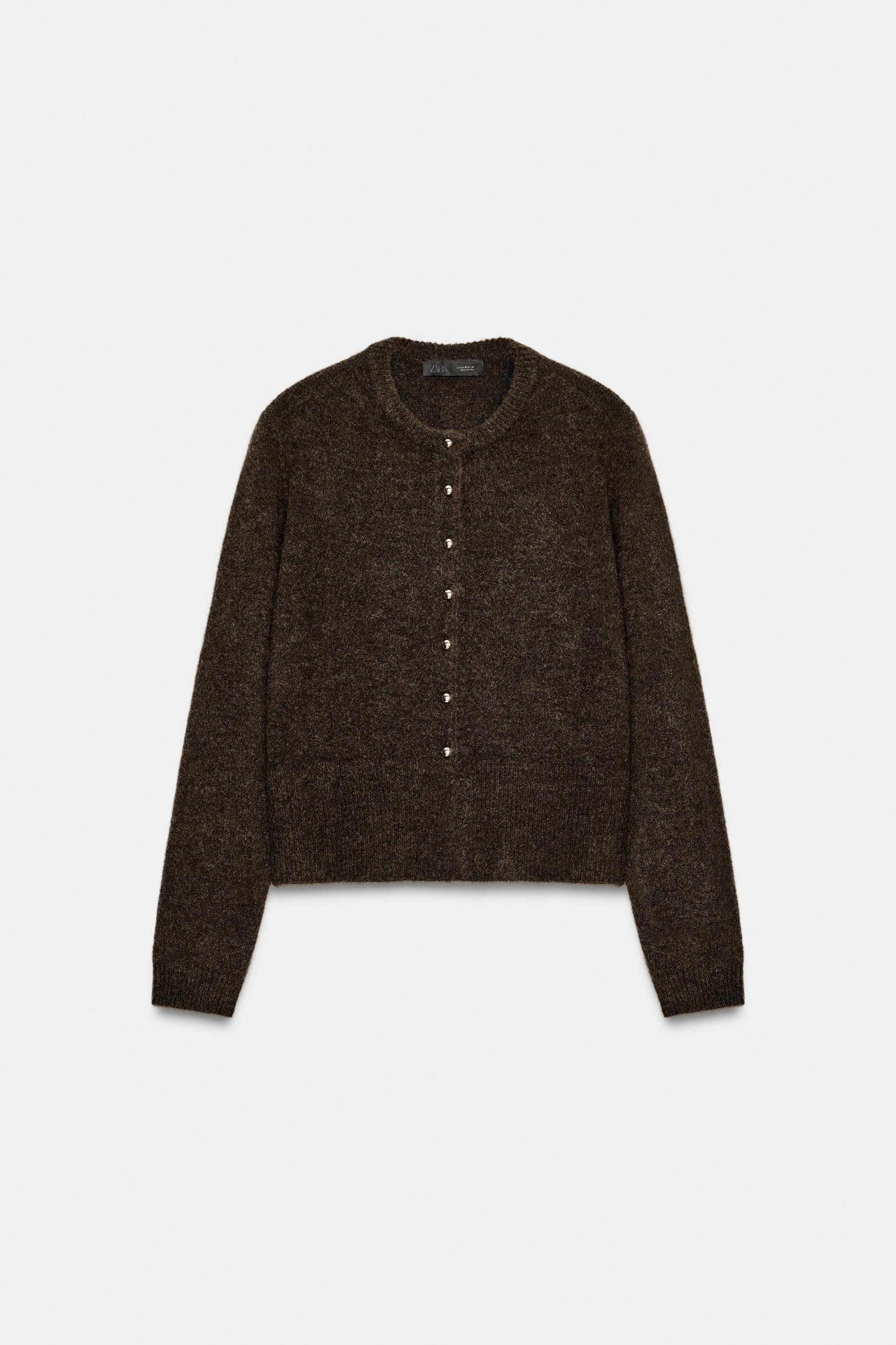 CARDIGAN WITH BALL BUTTONS | Zara UK