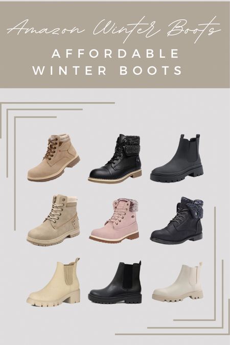 Amazon Winter and fall boots. Affordable boots for the winter. #amazonfashion #amazonfinds #winterboots #fallboots #boots #newboots 

#LTKunder100 #LTKSeasonal #LTKshoecrush