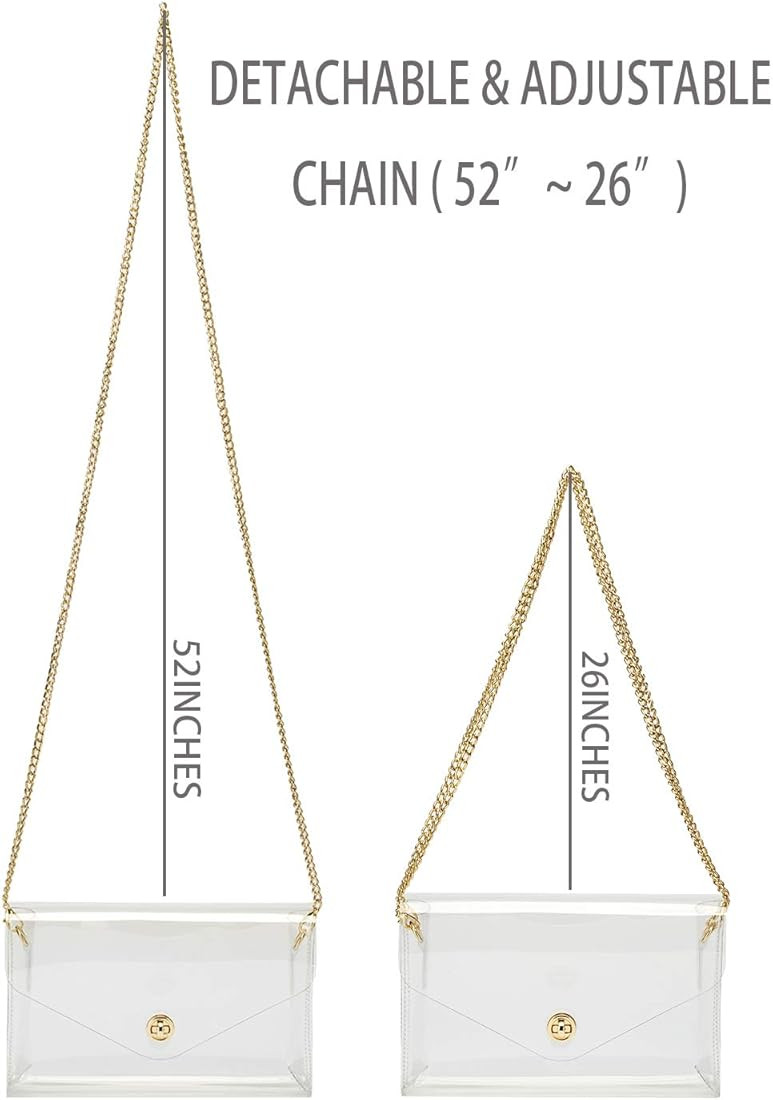 Vorspack Clear Purse Gift for Women Clear Crossbody Bag Cute for Sports Concert Prom Party Presen... | Amazon (US)