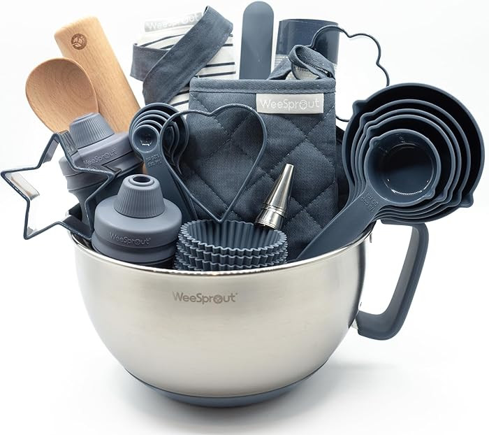 Ultimate Baking Kit for Kids - Kids Baking Set with Child Sized Utensils - Includes Apron, Oven M... | Amazon (US)