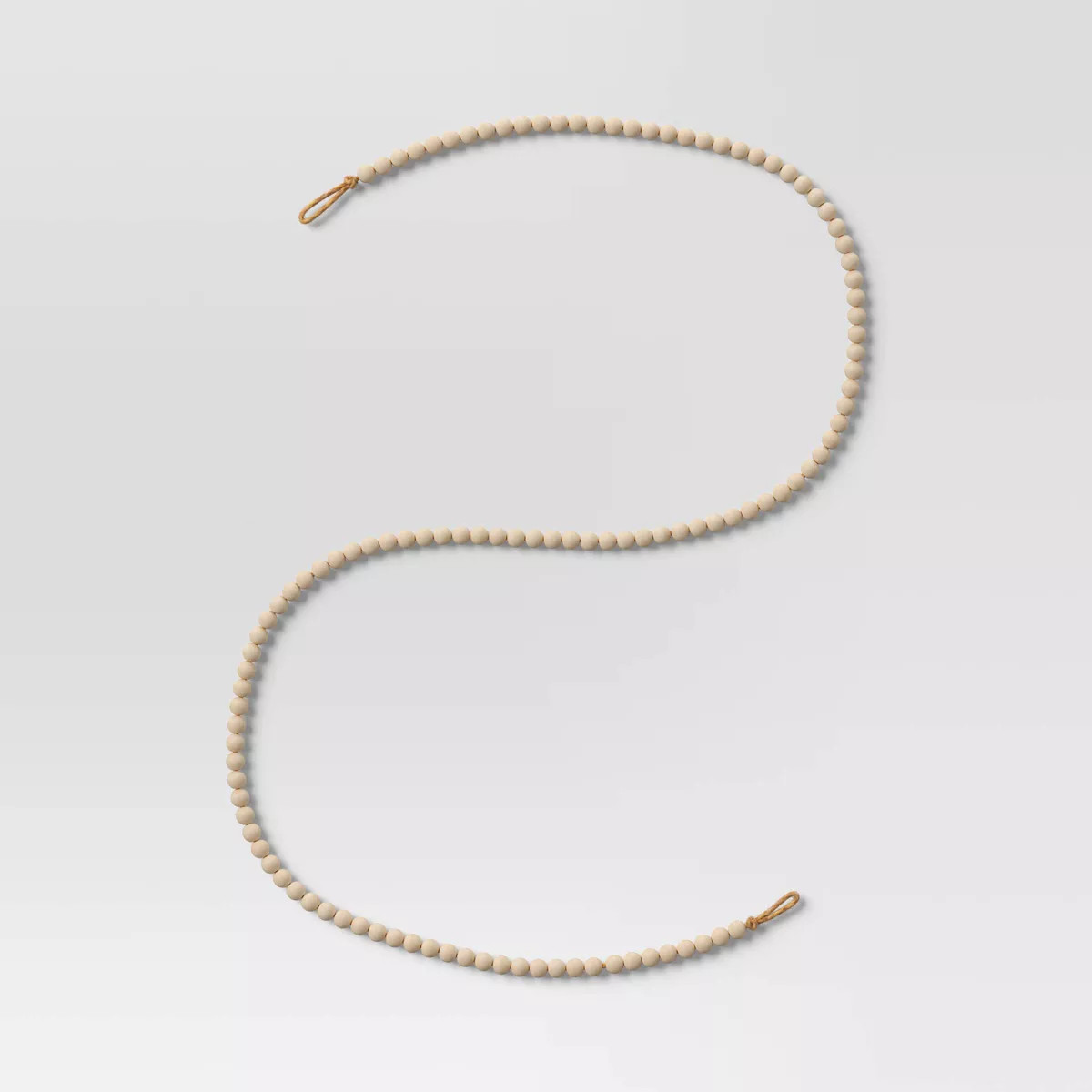 4' Wood Bead Christmas Tree Garland Natural - Wondershop™ | Target