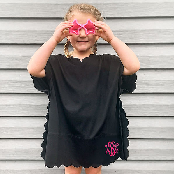 Monogrammed Kids Bathing Suit Cover Up | Marleylilly