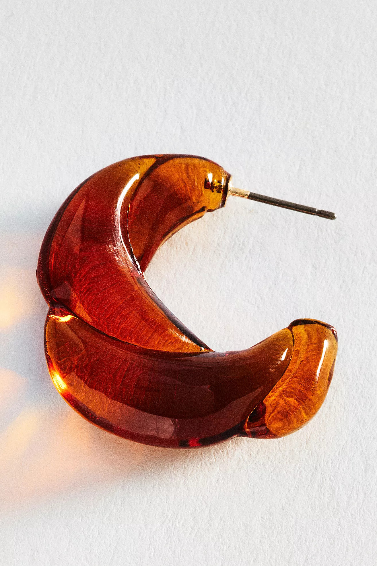 Molded Glass Hoop Earrings | Anthropologie (US)