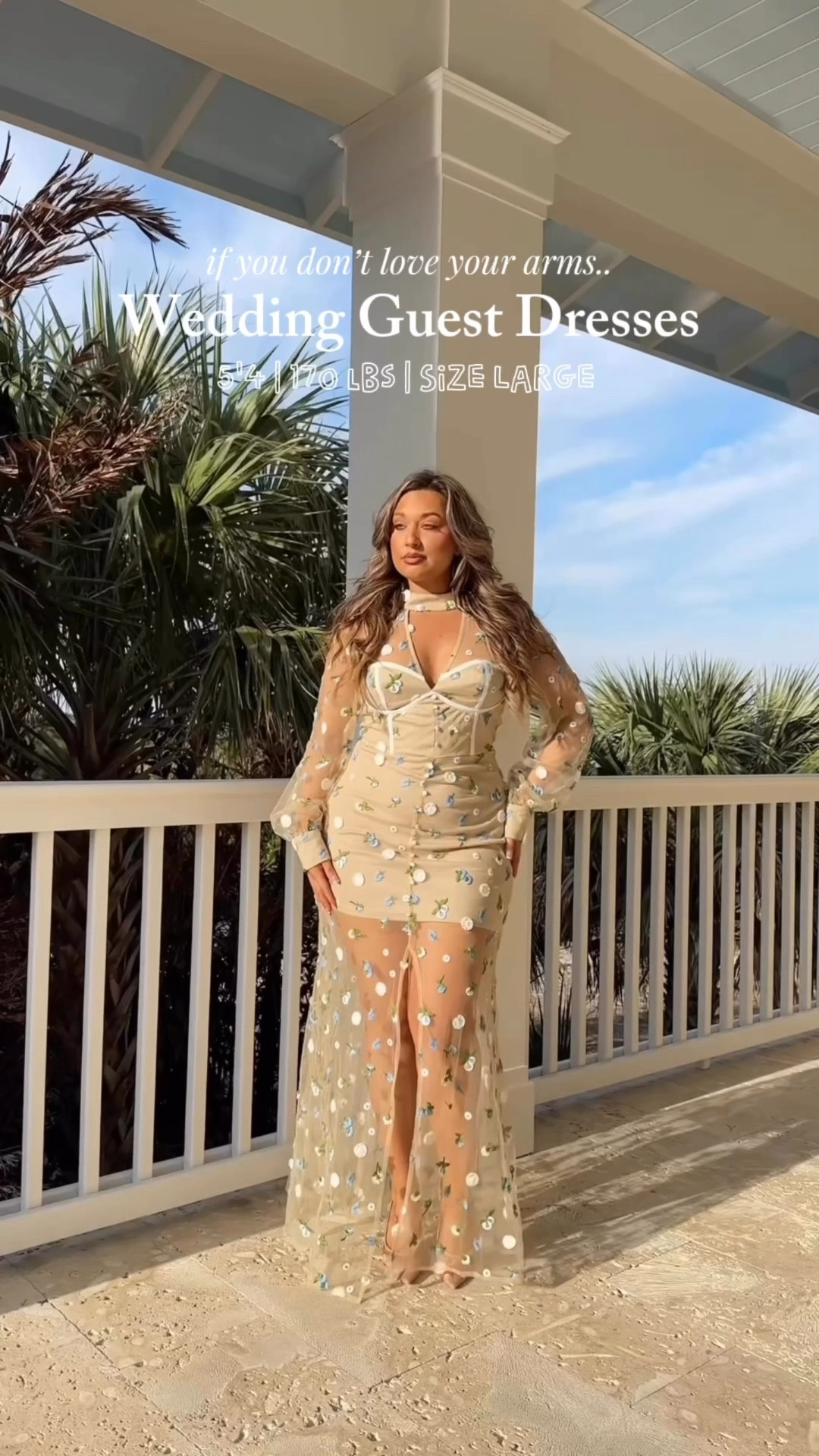 Spring wedding guest dresses that conceal and cover your arms. Wearing a size medium in them all. They are all stretchy except the first one.

#LTKWedding #LTKootd #LTKSpringSale