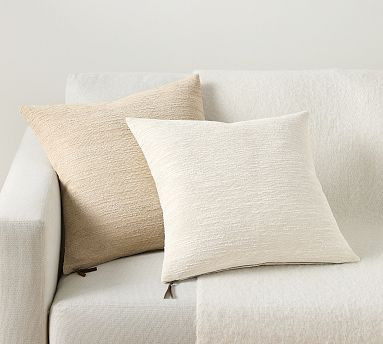 Shimmer Textured Pillow Cover | Pottery Barn (US)
