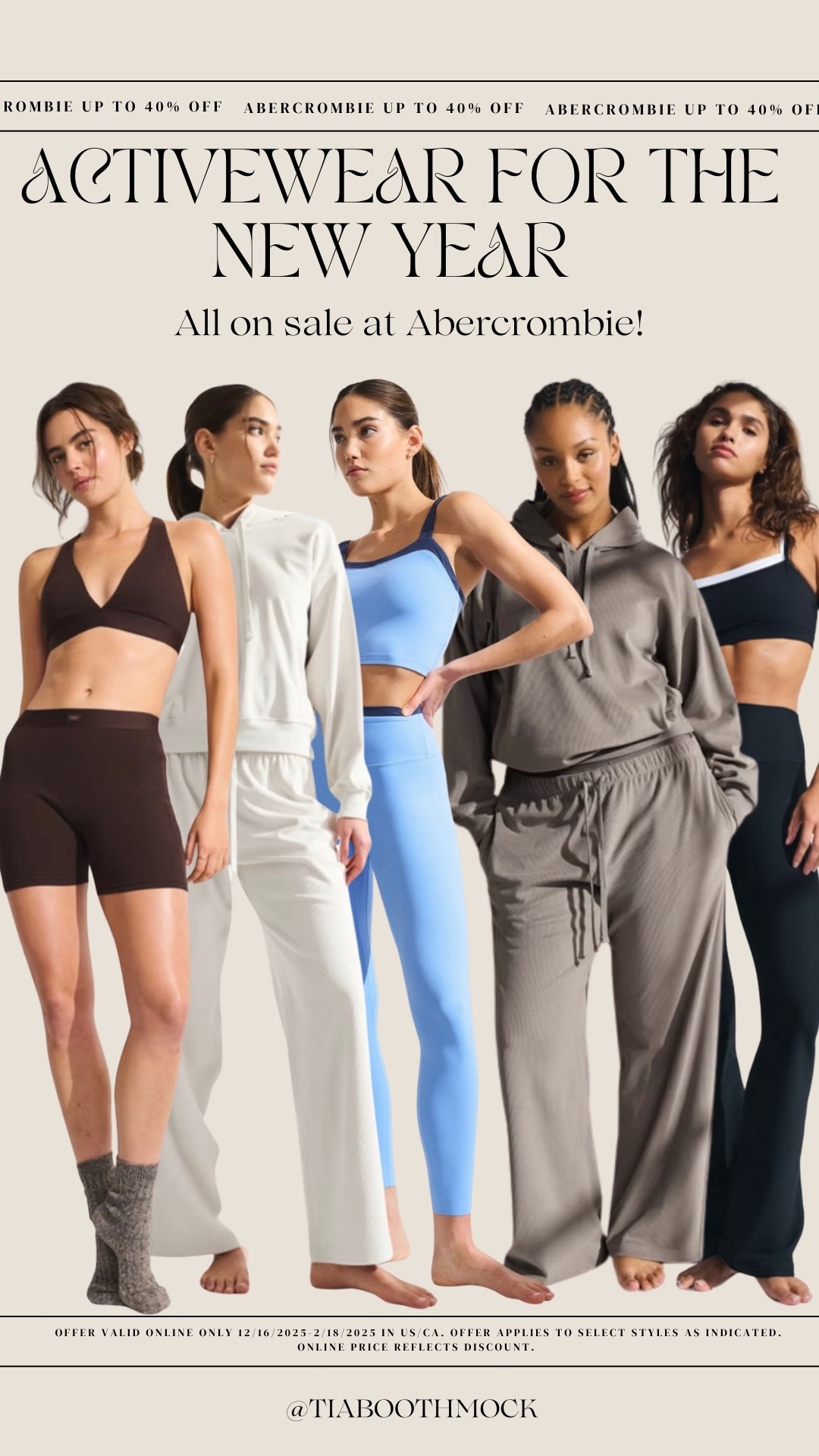 New arrivals athletic and lounge @abercrombie! #AbercrombiePartner

#LTKfitnessgoals #LTKHoliday #LTKTravel