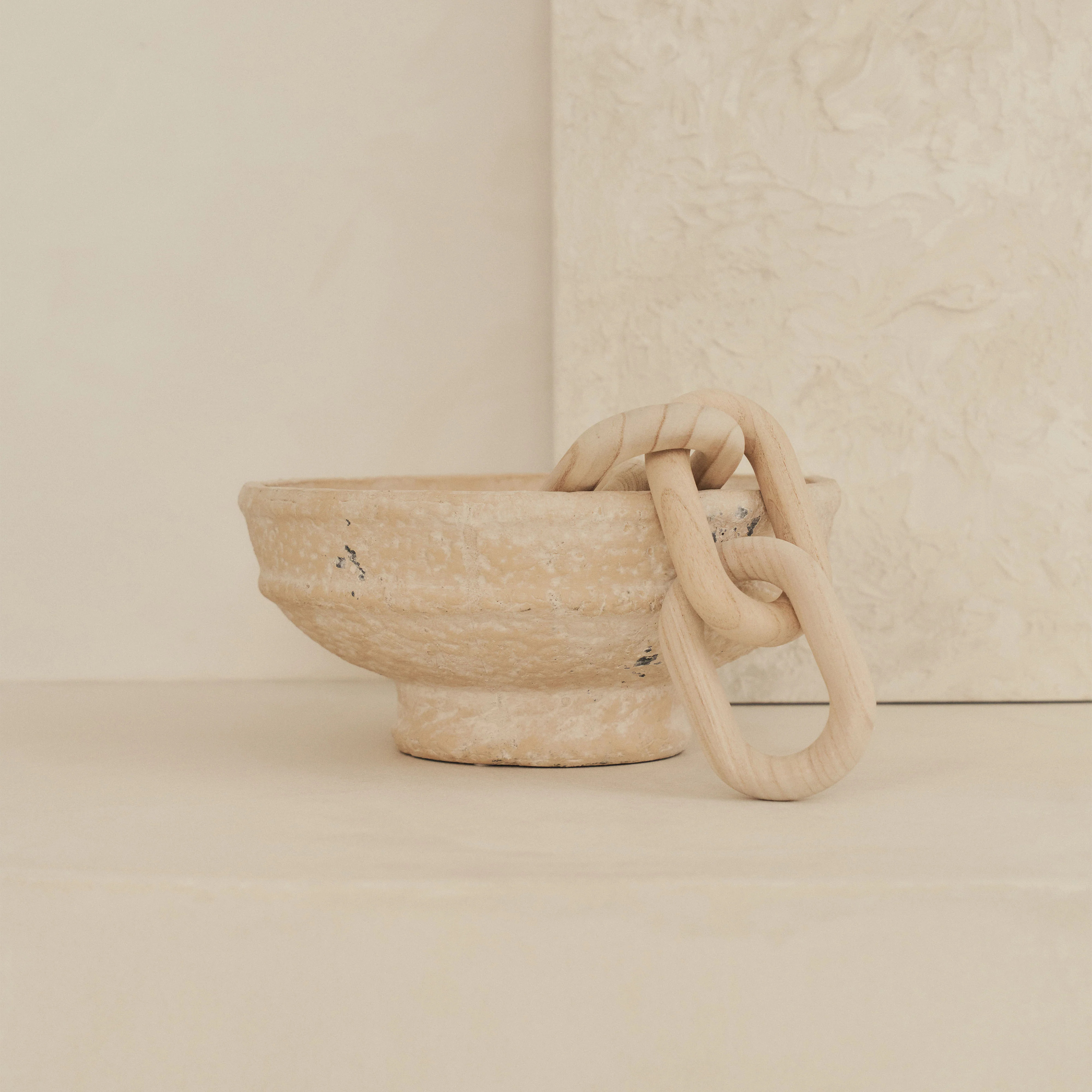 Toledo - Large Sand Textured Terracotta Bowl | William Wood