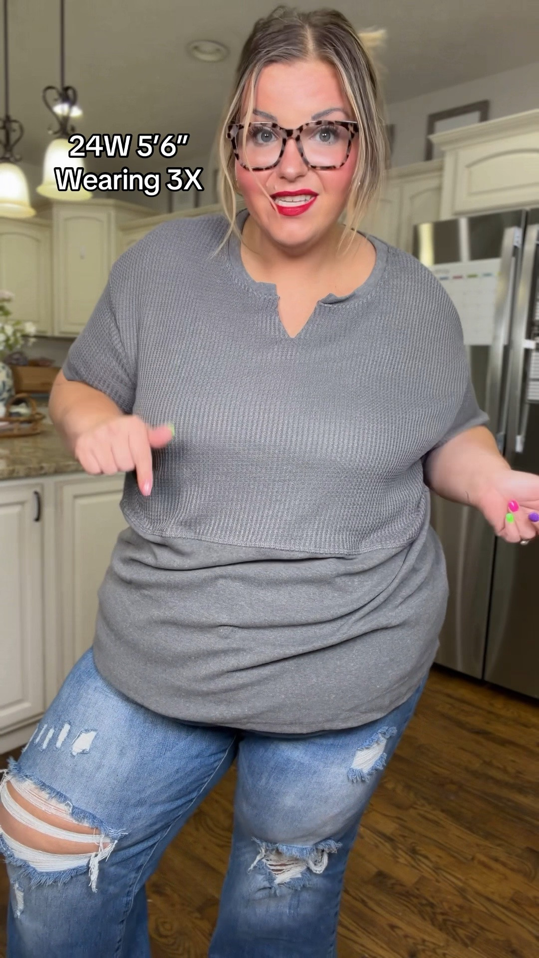 This plus size waffle knit tee just dropped in new colors!

#LTKPlusSize