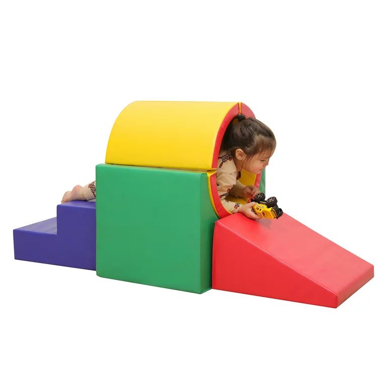 TOLEAD Toddler Foam Climbing Set Indoor - Kids Climb & Crawl Soft Activity Playset - Toddler Clim... | Walmart (US)