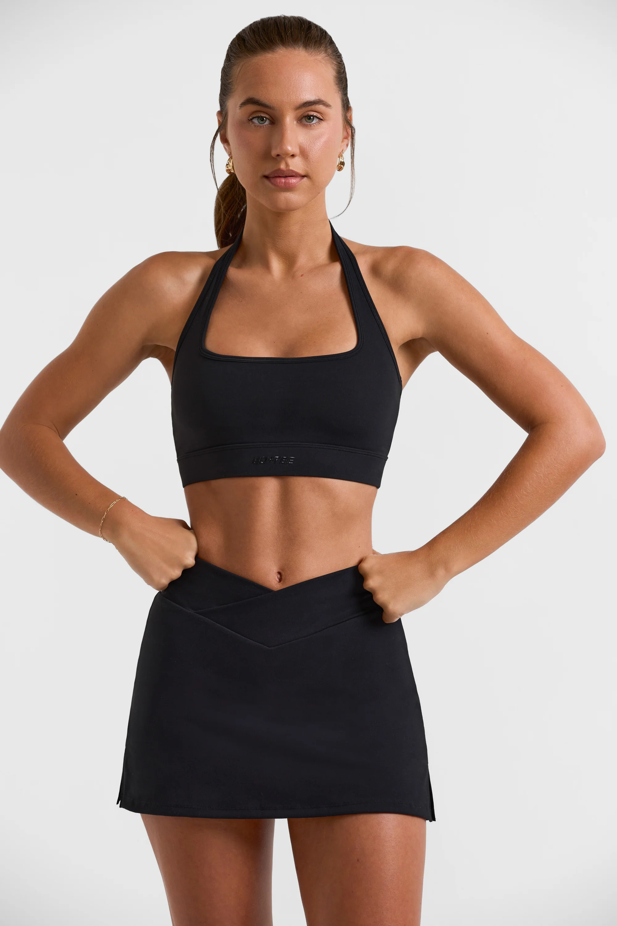 Break Point - Mini Skort in Black | Bo+Tee