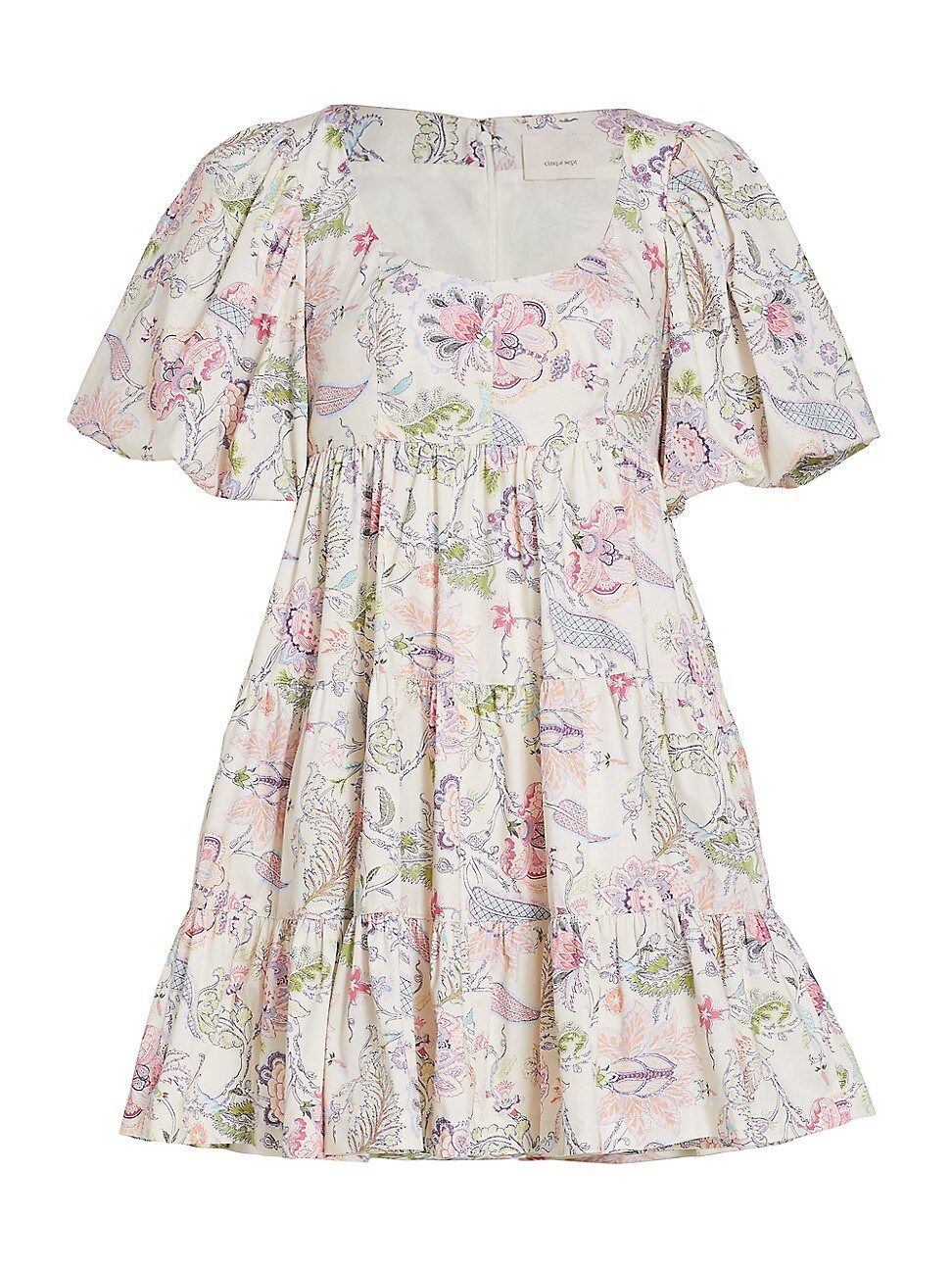 Ethel Tiered Floral Mini Dress | Saks Fifth Avenue