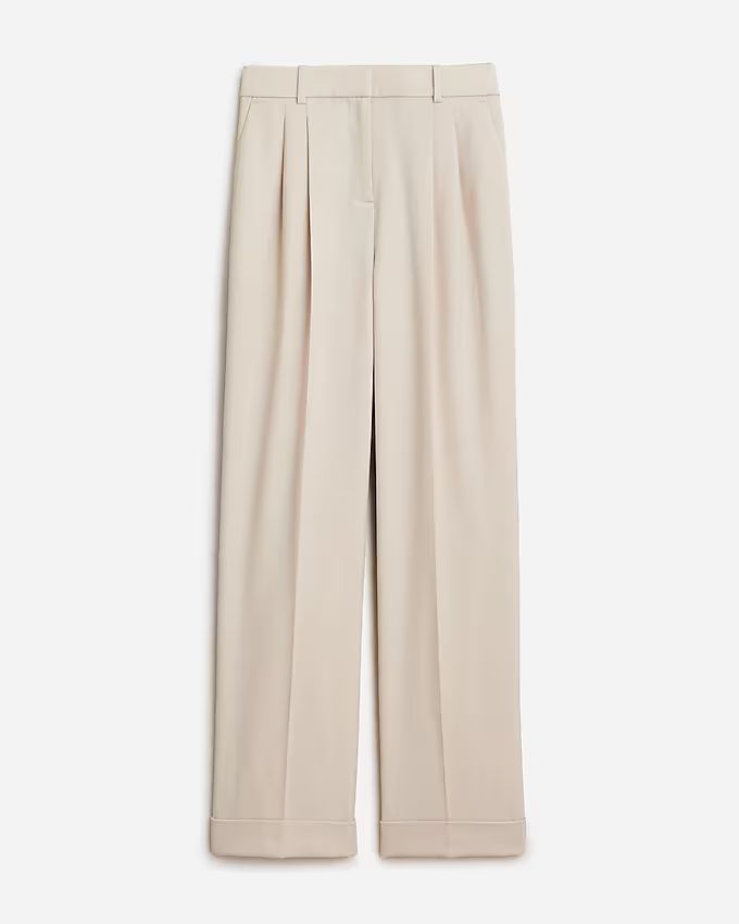 Wide-leg essential pant in Italian city wool blend | J.Crew US