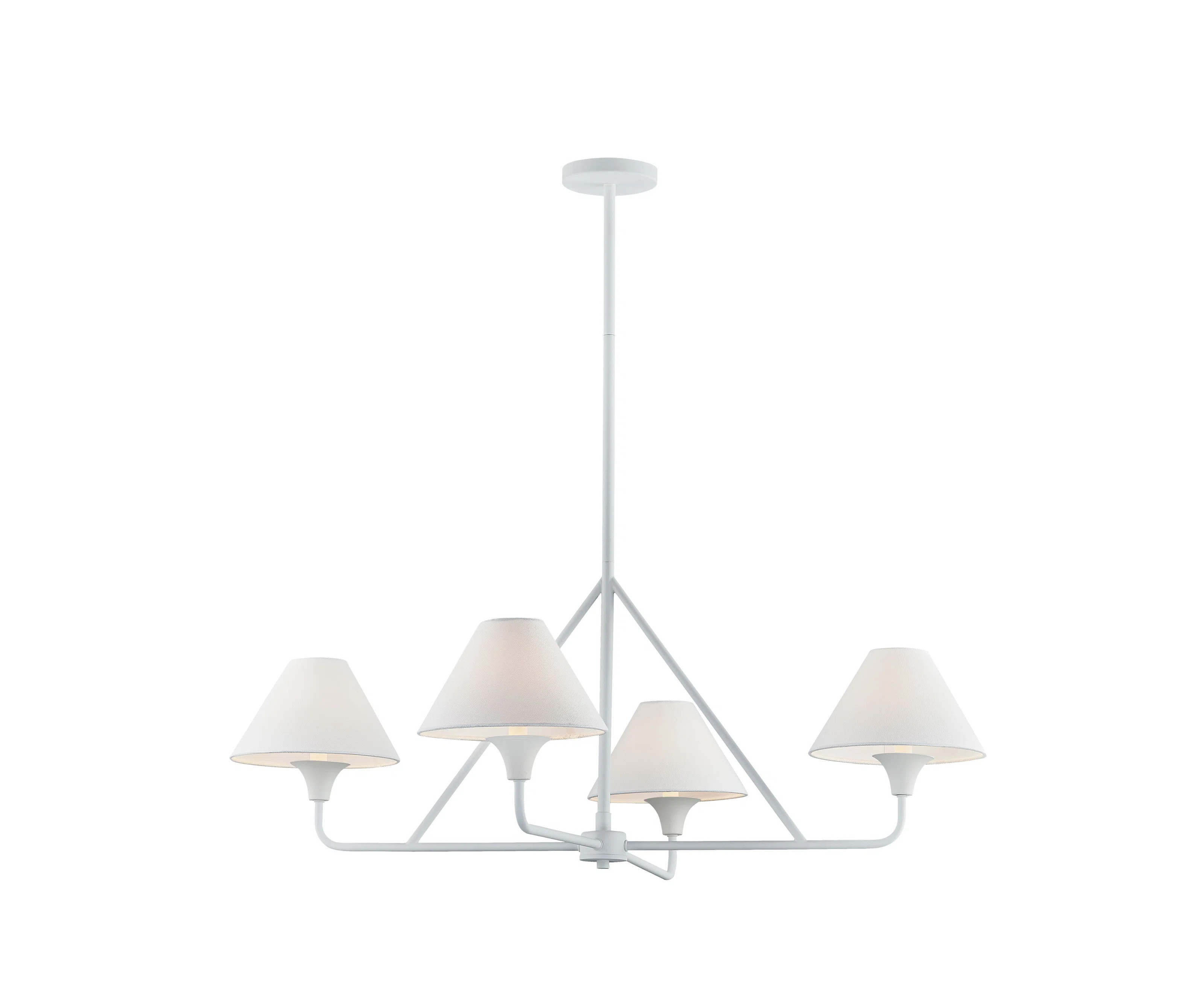Daisy 4-Light Metal Chandelier, White | Wayfair North America