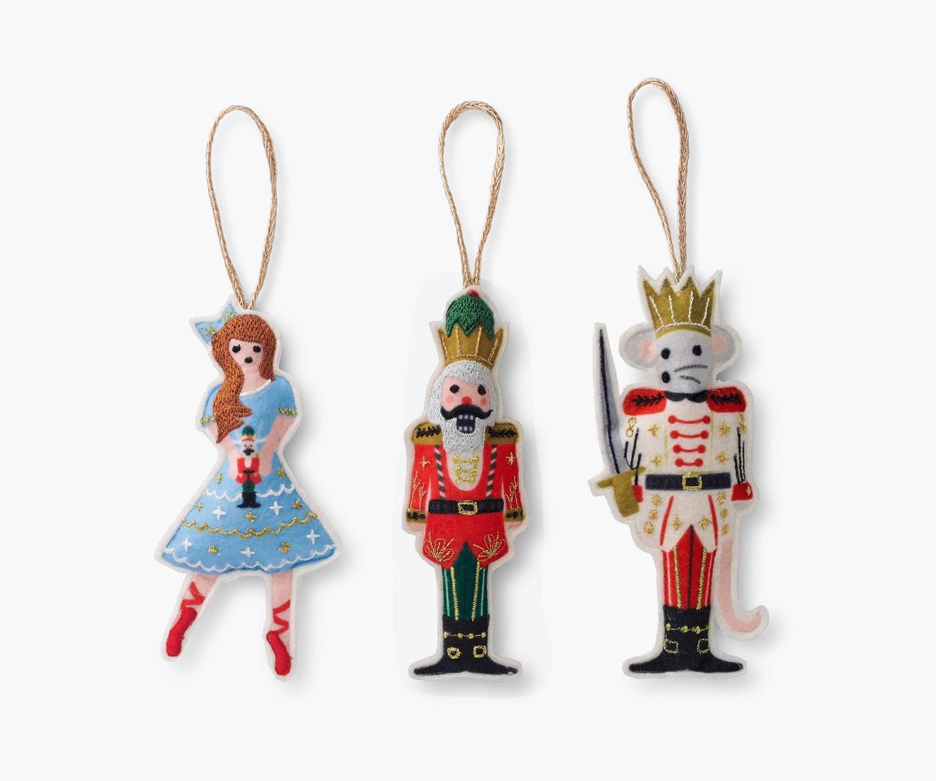 Nutcracker Felt Ornament Set | Rifle Paper Co.