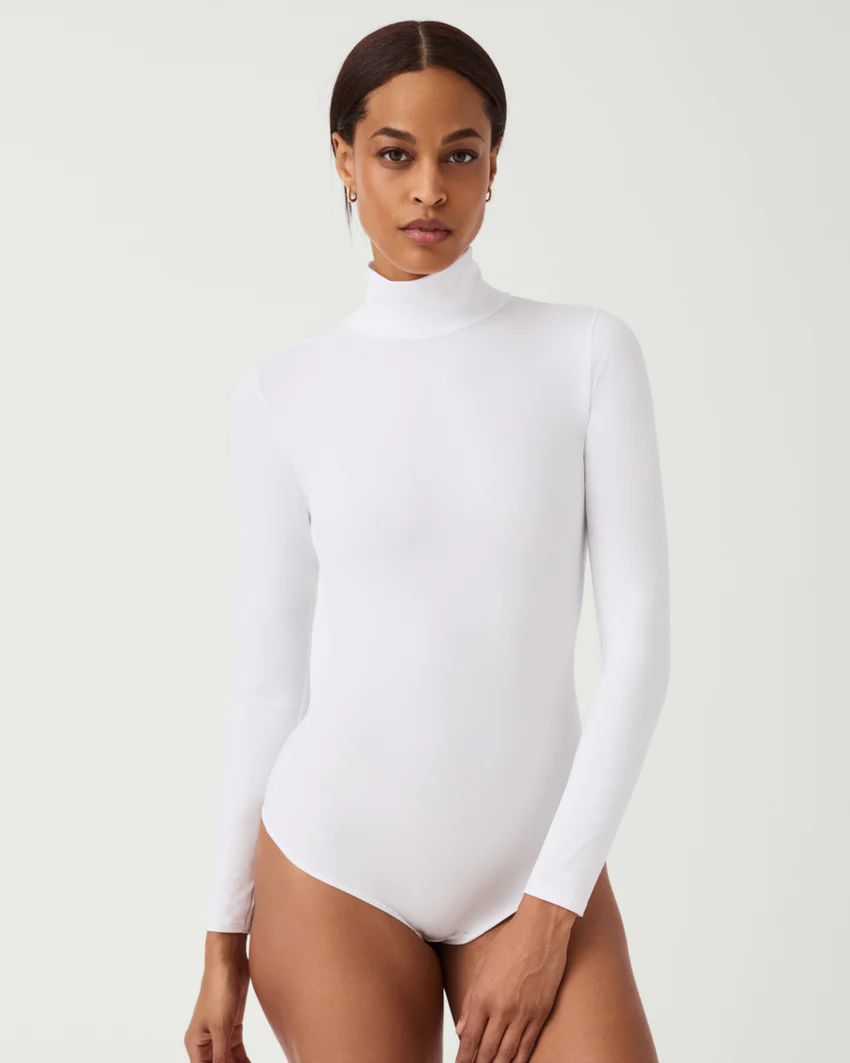Suit Yourself Long Sleeve Turtleneck Thong Bodysuit | Spanx