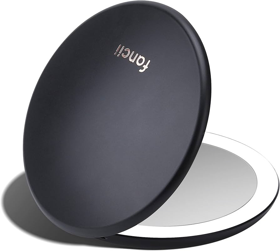 Fancii Taylor LED Lighted Travel Makeup Mirror, Rechargeable with 10x/1x Magnifying & 3 Light Set... | Amazon (US)