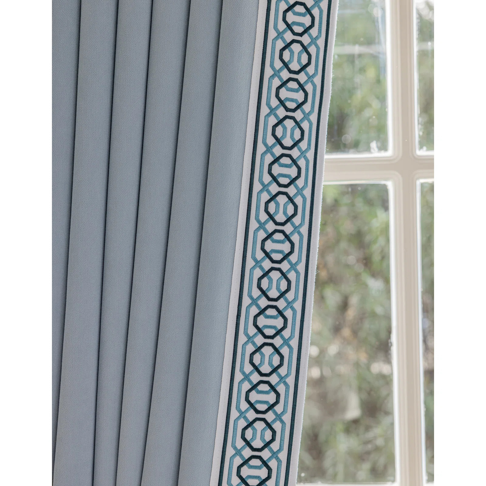 Visionary Home Celia Room Darkening Curtain Pair (Set of 2) - French blue | Wayfair | Wayfair North America