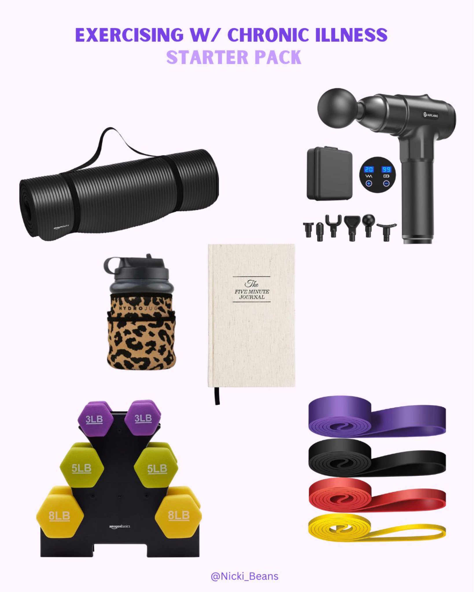 Getting started with your fitness journey when you have a chronic illness or condition can be tough. 

These things helped me so much when I first got started. 

#LTKGiftGuide #LTKFind