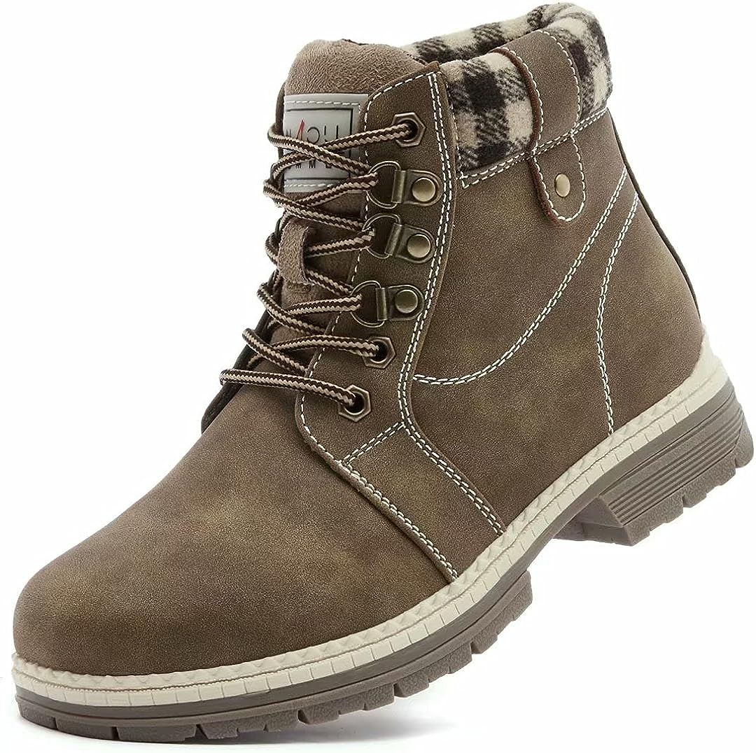 ANJOUFEMME Women Hiking Snow Winter Boots | Amazon (US)