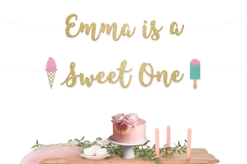 Happy 1st birthday banner, custom banner, first birthday banner, birthday decoration, gold happy ... | Etsy (US)