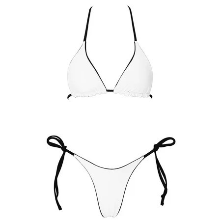 White Womens Bikinis Women Two Piece Cutout Bikini Sets Swimwear High Waist Bikini With Bottom Swimsuit for Women 2024 | Walmart (US)