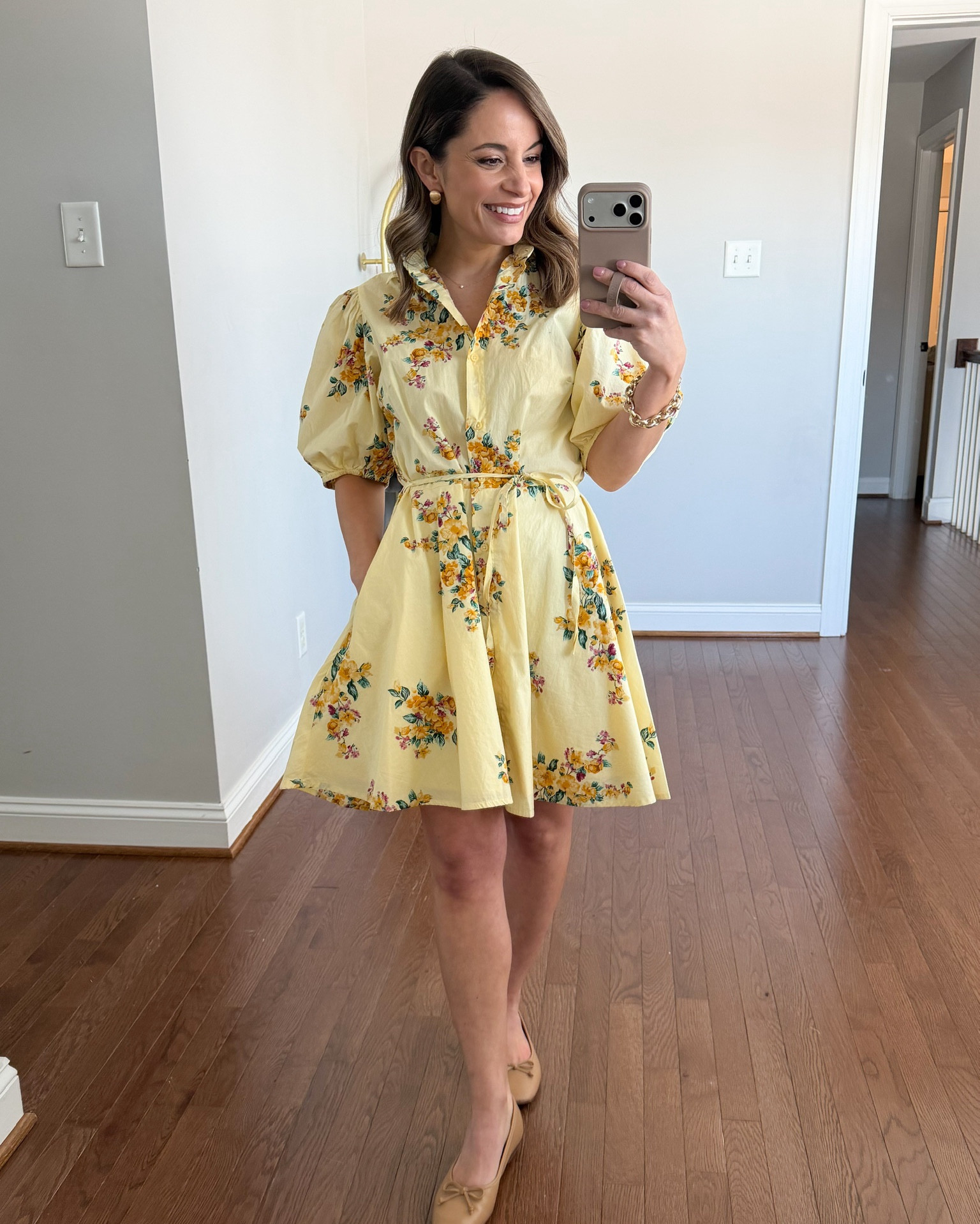 How to incorporate butter yellow into your Spring outfits!

Outfit 1:
Yellow dress (Target): xs -such a pretty print. It’s a great length but is a little oversized on me in xs. The tie belt helps cinch it to your waist but I recommend a size down for the best fit overall!

Outfit 2:
Yellow cardigan (J.Crew): xxs (could size up) also linked a similar old navy cardigan
Jeans (JC Factory): 24 standard - 26.5” inseam. These also come in petite for a shorter option.
White tank top (Quince): xs
Sandals (DV): true to size

Outfit 3:
Navy pants (Aritzia): xxs short - 28” inseam
Yellow top (Old Navy): petite xs
Tote (Sezane
Sandals (DV): true to size

My measurements for reference: I’m 4’10” and 105lbs. My bust, waist, and hip measurement is 32”, 24”, and 36”.

#LTKSaleAlert #LTKSeasonal #LTKPetite