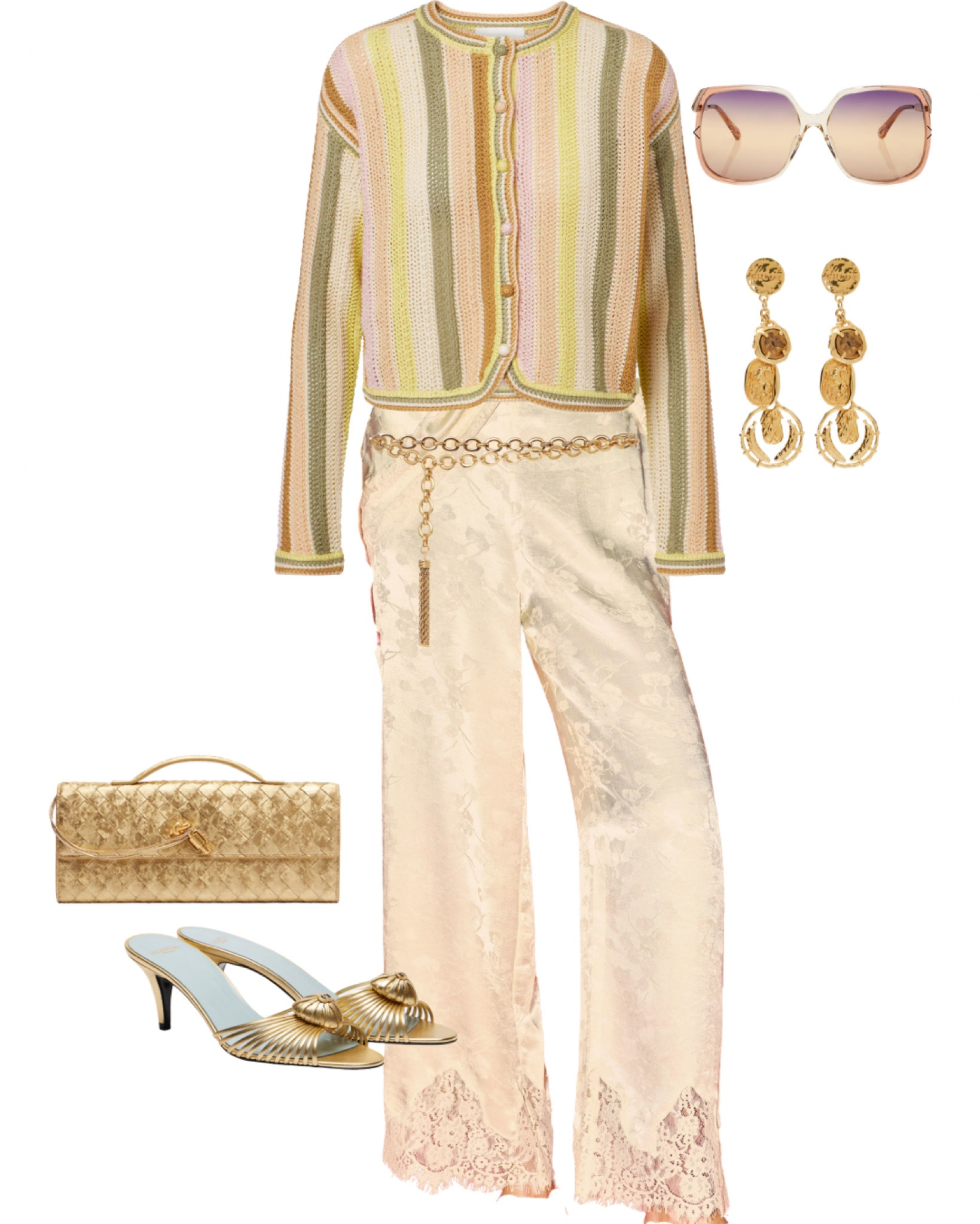 I just got these silk pants in a plain silk and I think the jacquard is stunning! If the sizing runs the same as the pair I just bought (you can find them in the post before this one), I got a small although technically I’m an XS on the size chartt

#LTKootd #LTKOver40