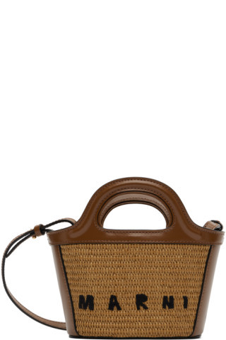 Marni - Brown Micro Tropicalia Tote | SSENSE