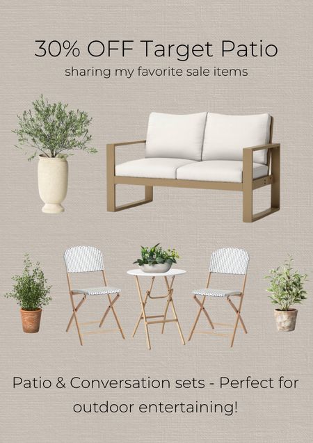 Target Outdoor and Patio Sale

Target home, outdoor, garden, patio set, lanterns, outdoor rug, outdoor furniture, studio mcgee, faux trees, accent table, outdoor lantern, target sale #LTKsalealert #LTKfindsunder100