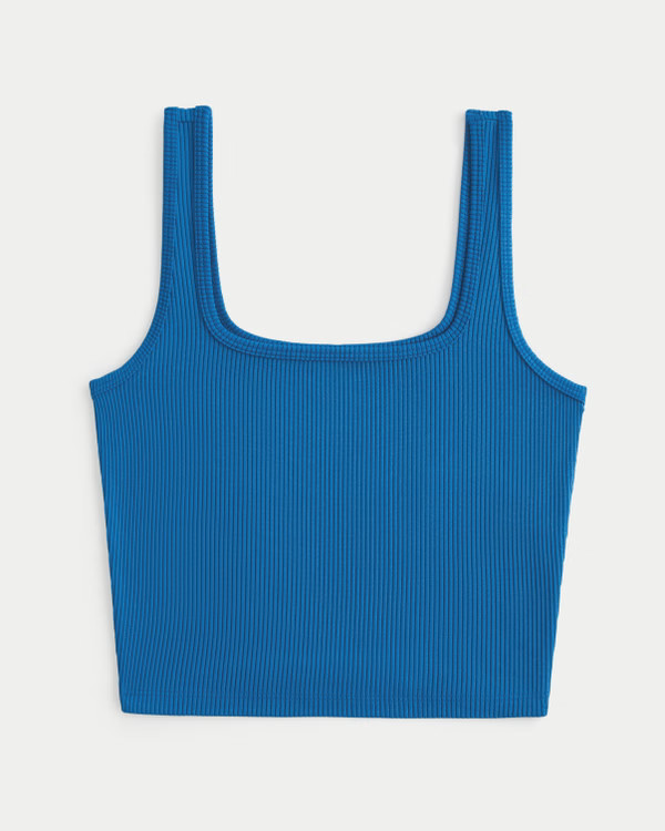 Ribbed Seamless Fabric Tank | Hollister (US)