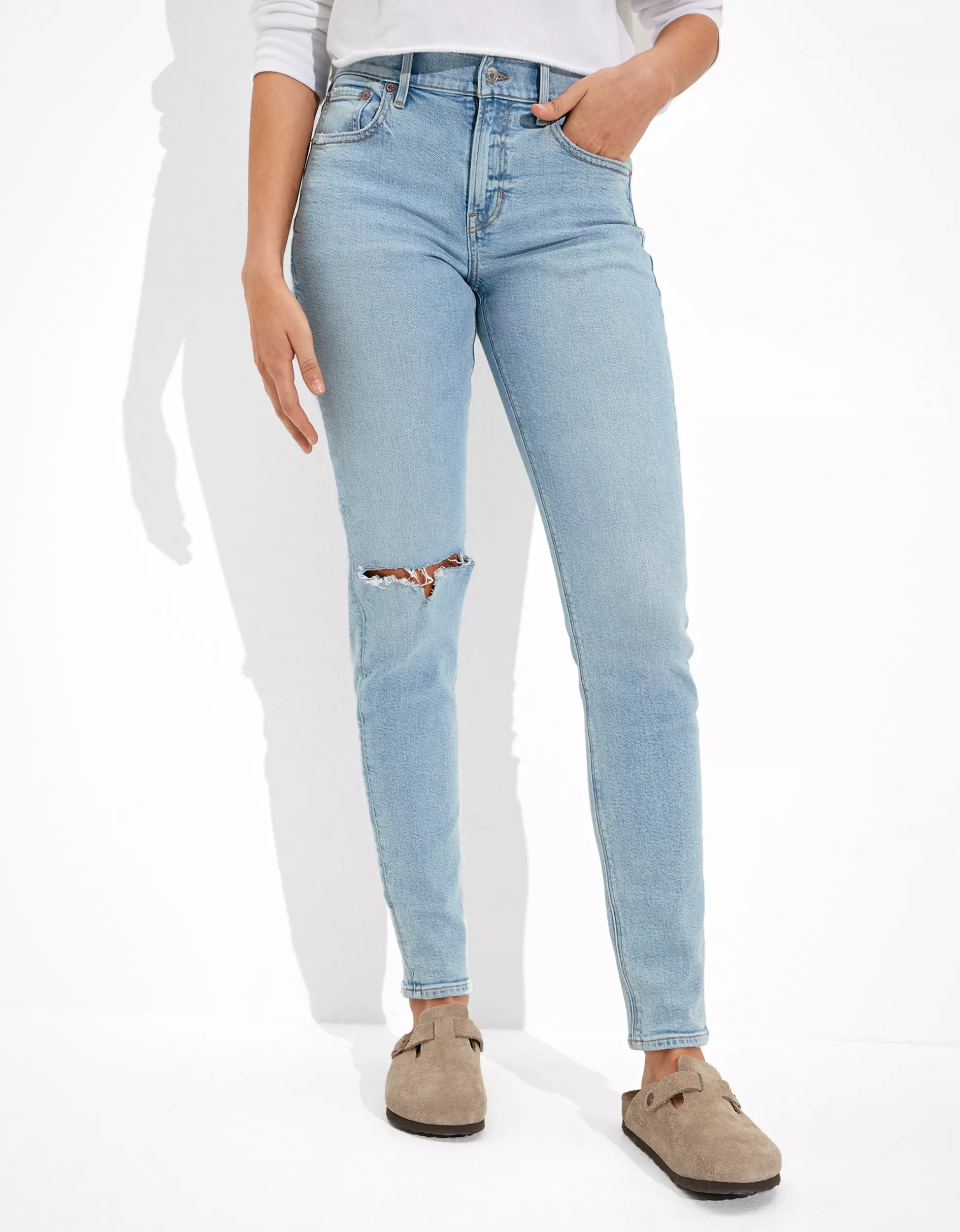 AE Stretch Ripped '90s Skinny Jean | American Eagle Outfitters (US & CA)