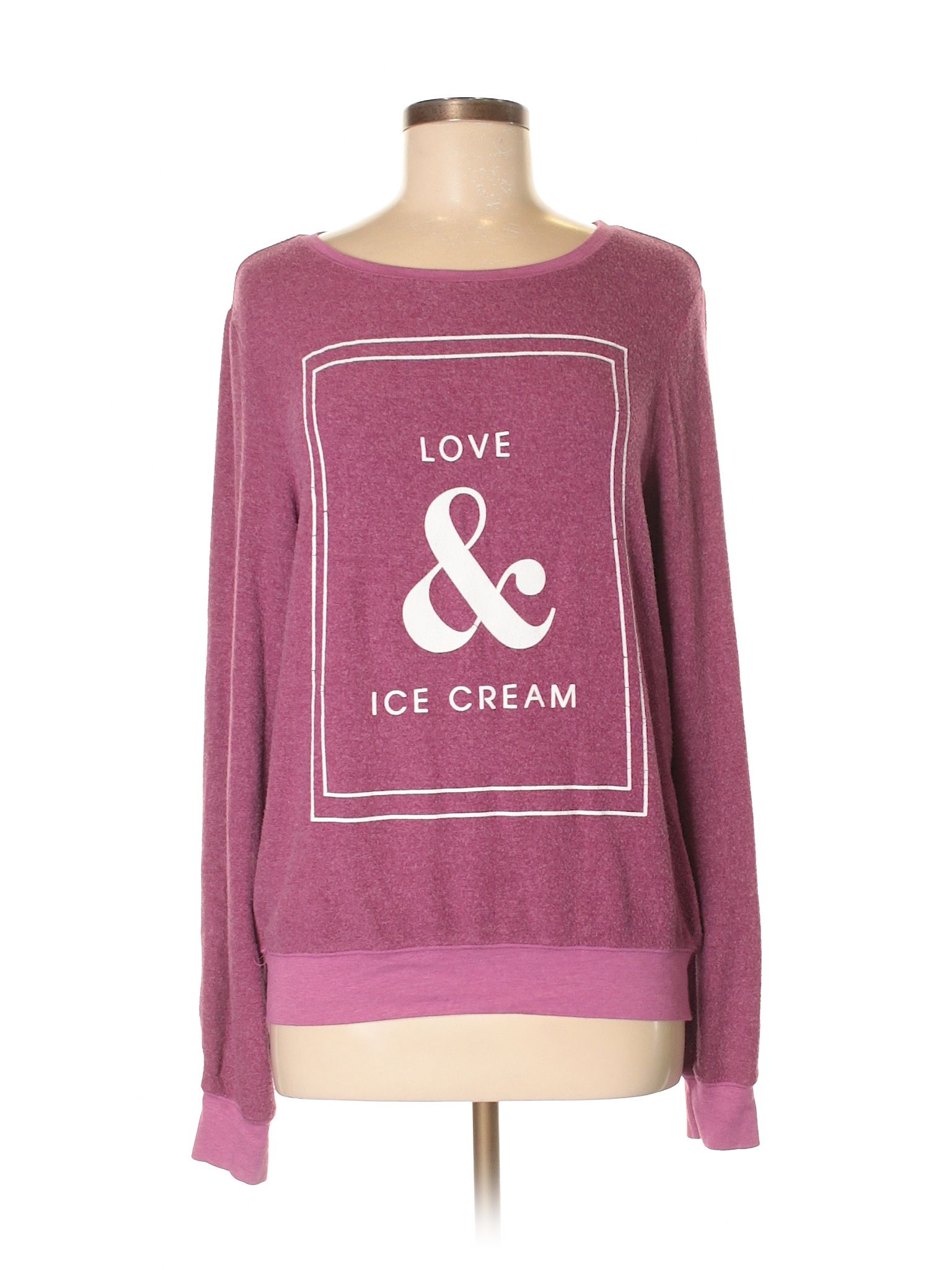 Wildfox Sweatshirt Size 4: Pink Women's Clothing - 32620515 | thredUP