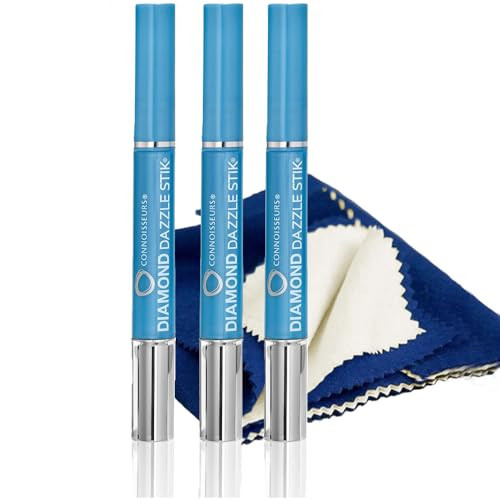 Rosenthal Collection Dazzle with Brilliance: 1050 Diamond Dazzle Stik with Gold & Silver Jewelry Polishing Cloth Cleaner - Ultimate Jewelry Shine (Three Stik with One Cloth) | Amazon (US)