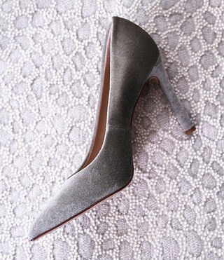 x Nicola Bathie Velvet Bonnie Pumps | Dillard's