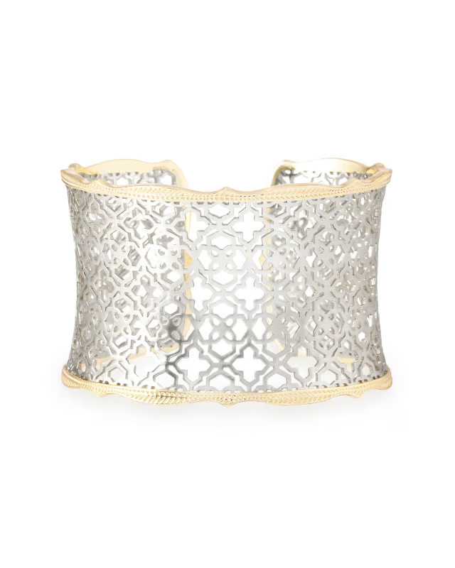 Candice Gold Cuff Bracelet in Silver Filigree Mix | Kendra Scott