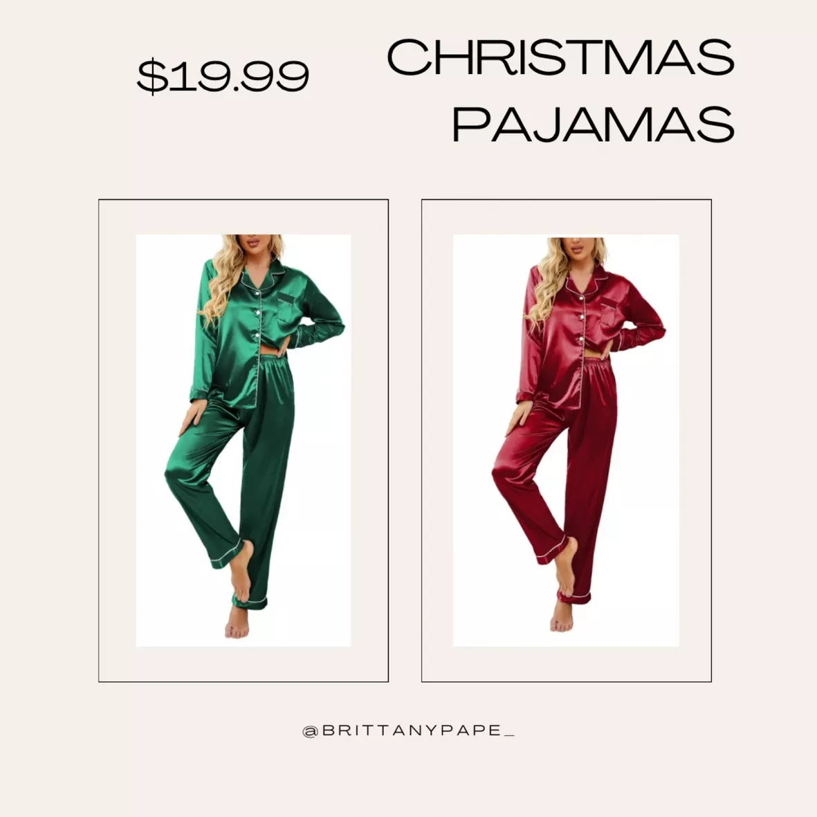 DAKIMOE Sleepwear Womens Silky Satin Pajamas Set Long Sleeve Nightwear  Loungewear, Green, M