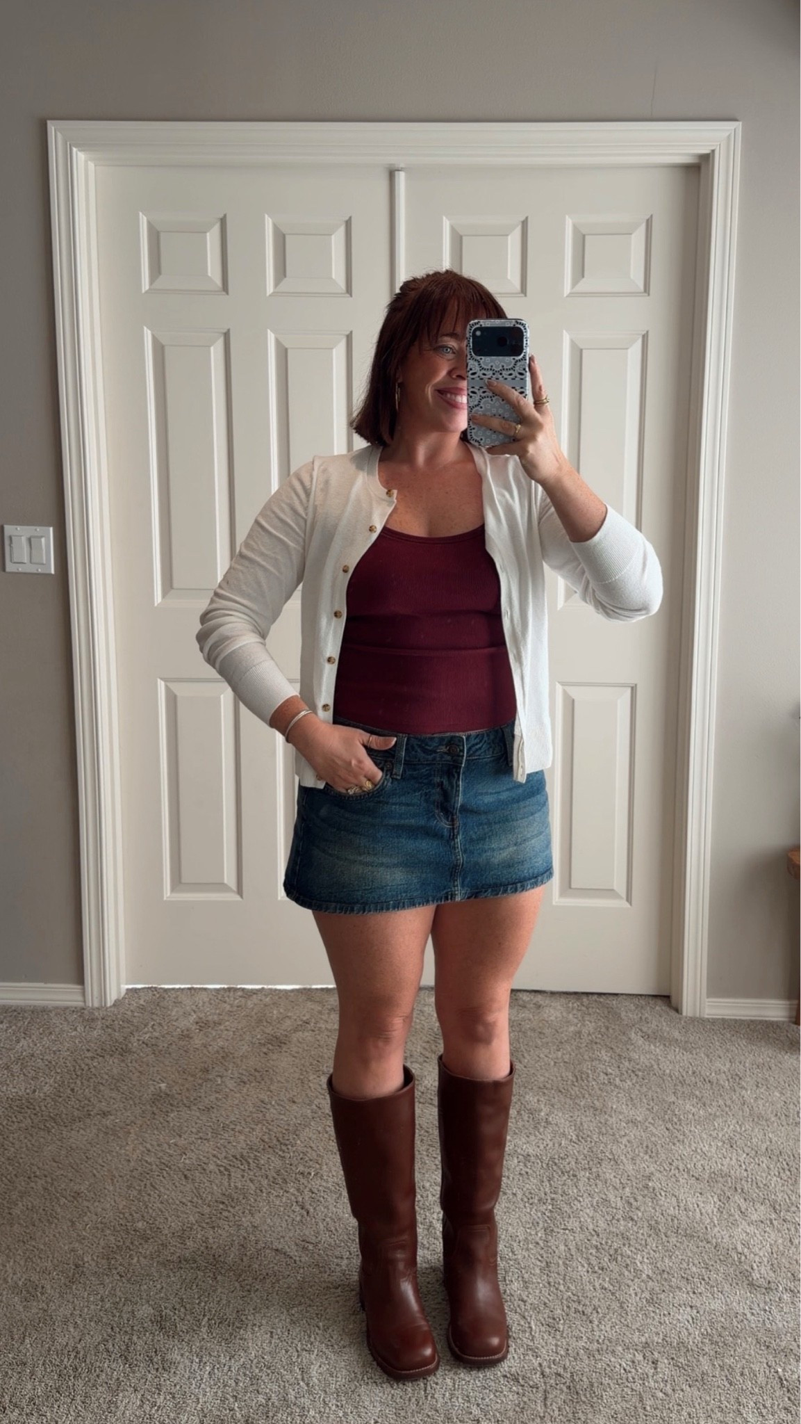 Today’s Fall Outfit of the Day 🍁👢 size 8/10 | M/L | 5’4”