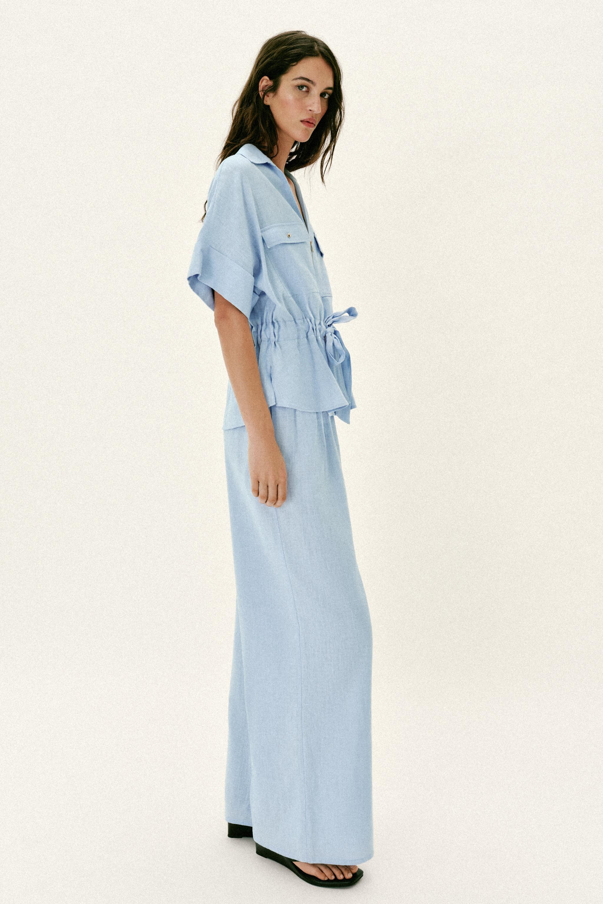 WIDE LINEN PANTS | Zara US