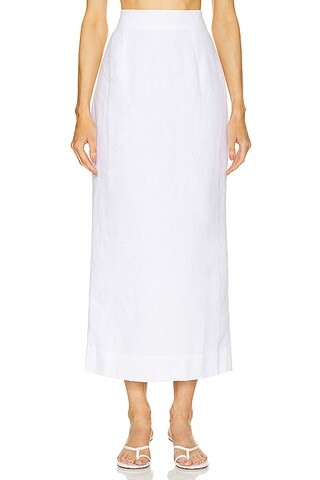 Posse Emma Pencil Skirt in Ivory from Revolve.com | Revolve Clothing (Global)