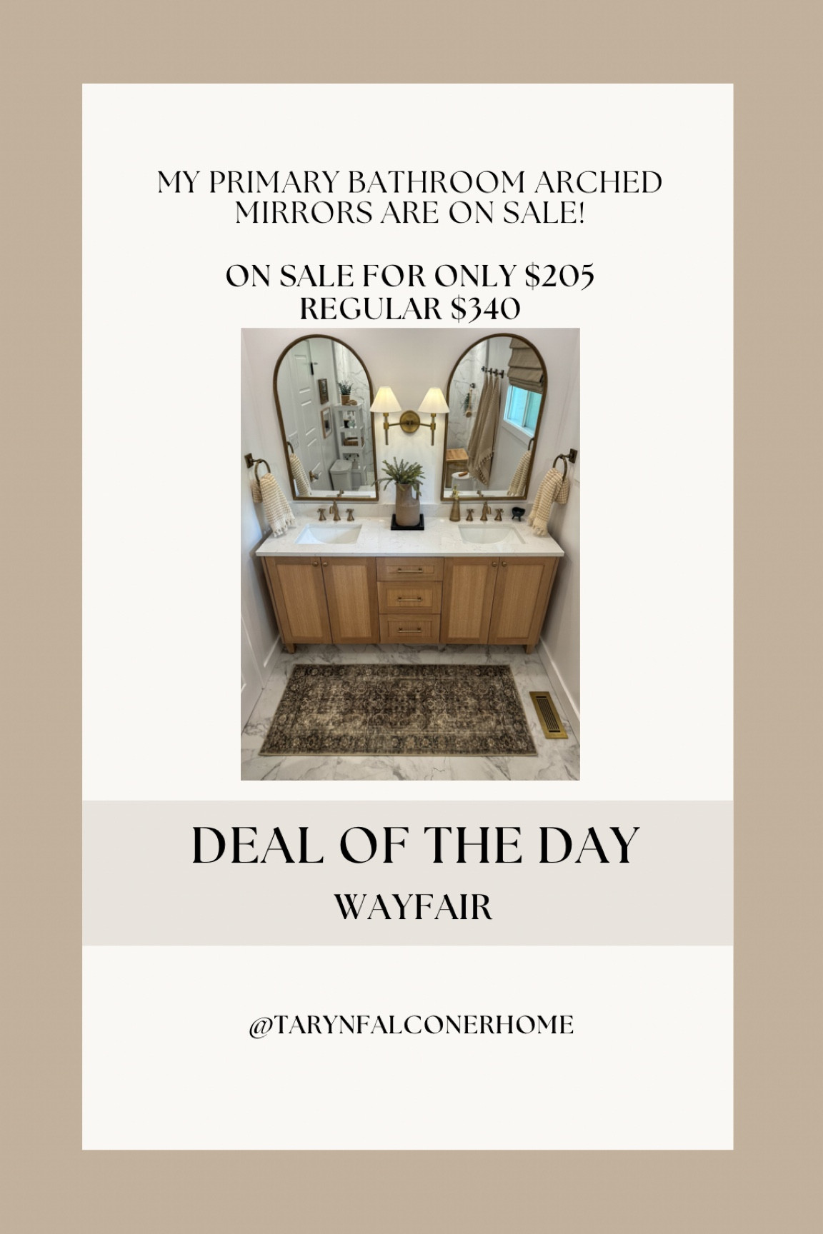 Arched mirror!

#bathroom #bathroommirror #bathroomdecor #archedmirror #mirror #onsale

#LTKsale #LTKcasa

#LTKSaleAlert #LTKHome