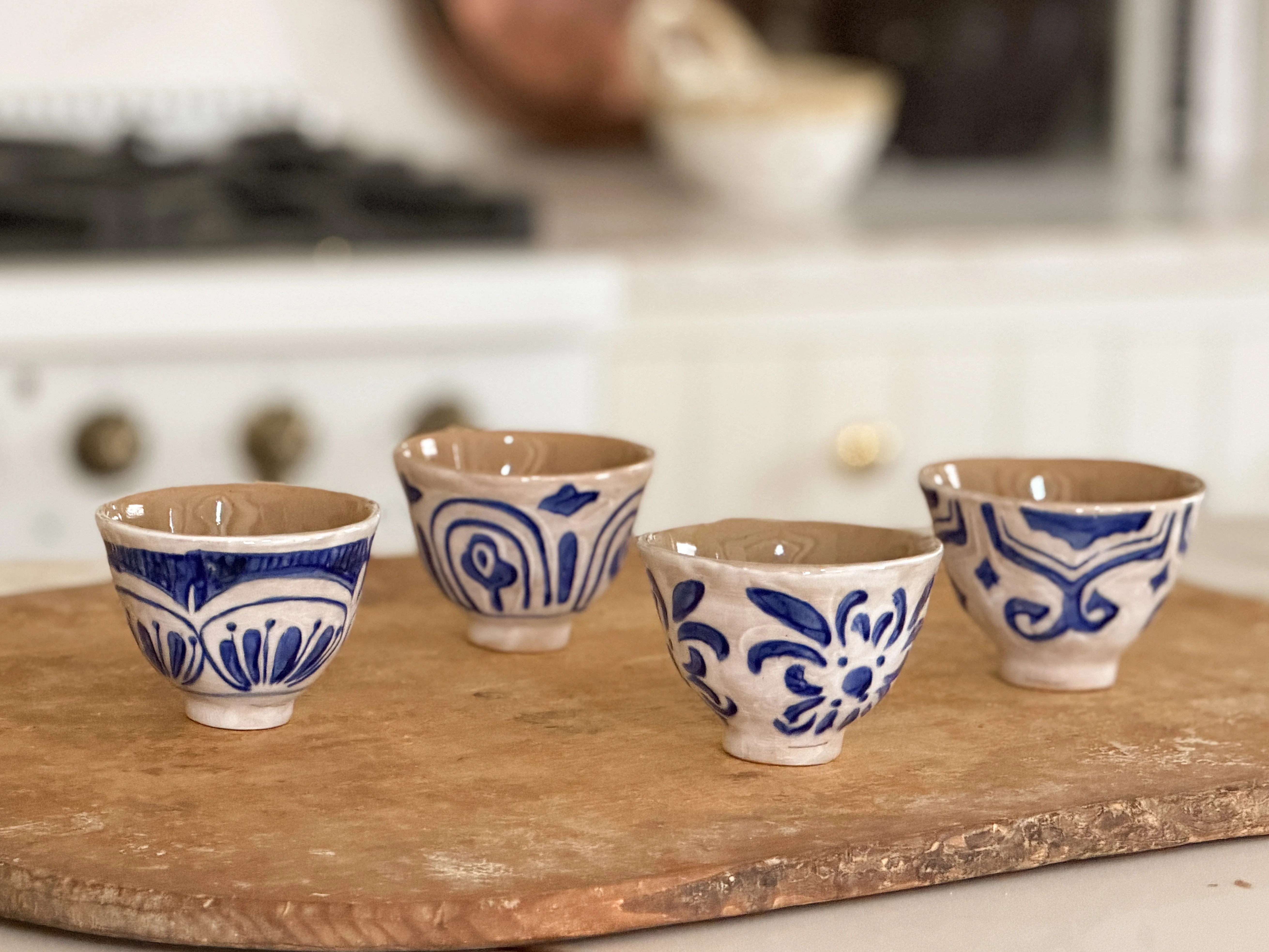 The Mallorca Hand-Painted Bowl Set of 4 | Cottage and Key