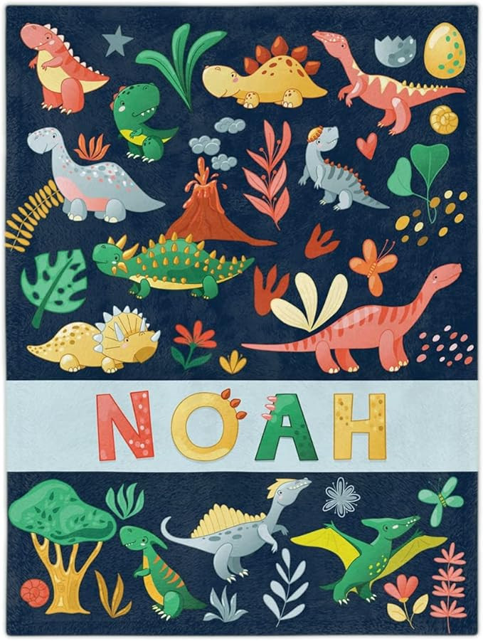 PIX MEDIA Personalized Blanket, Custom Name Sherpa or Minky Blanket, Great Gift for Baby, Toddler... | Amazon (US)