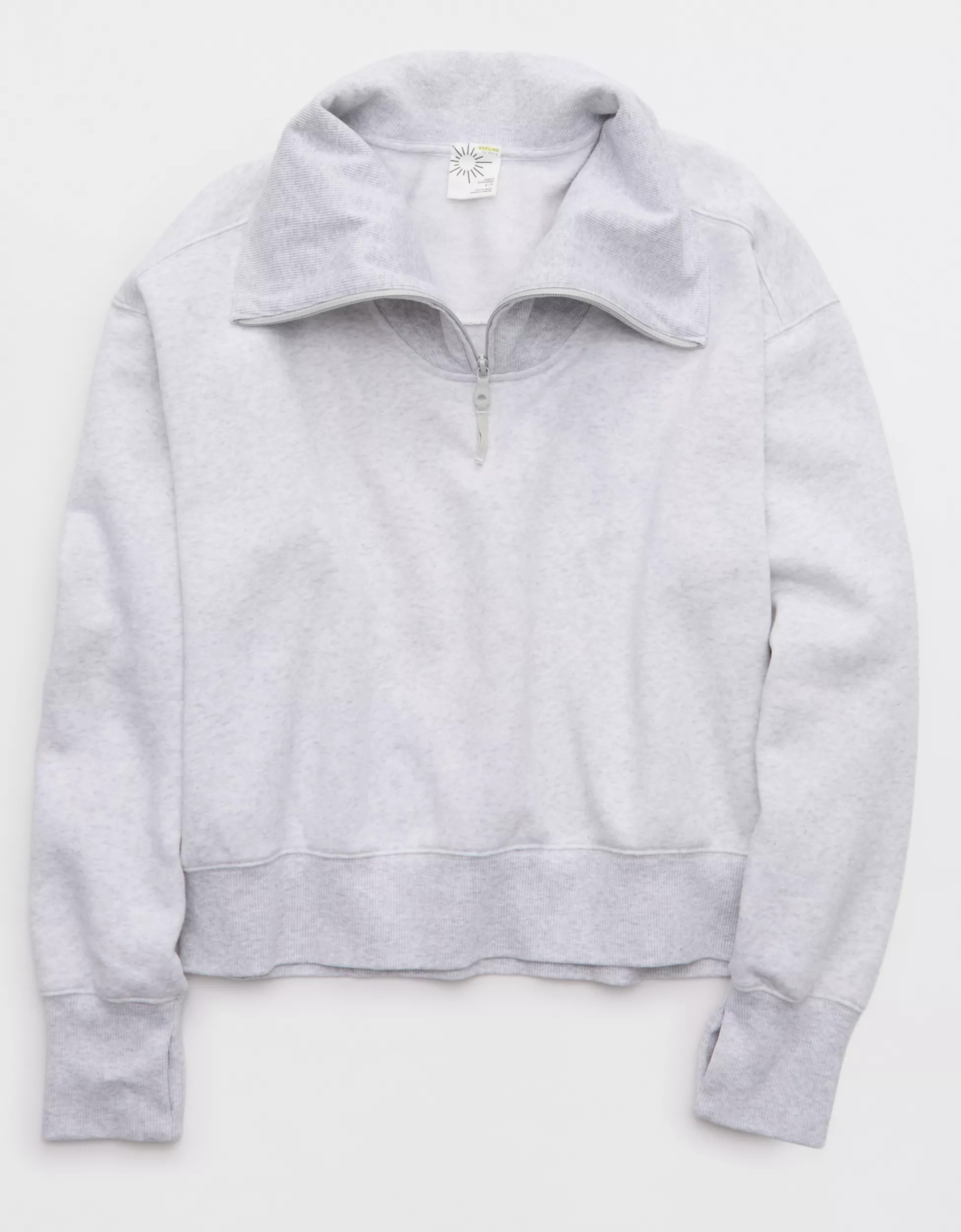 OFFLINE By Aerie Cloud Fleece Quarter Zip Sweatshirt | American Eagle Outfitters (US & CA)