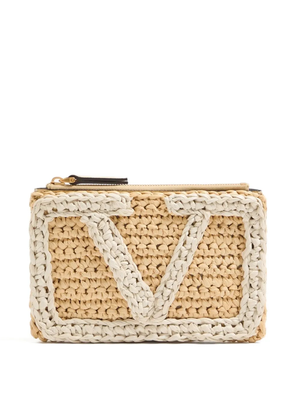 Valentino Garavani Small Viva Superstar logo-detailed Clutch Bag | Neutrals | FARFETCH | Farfetch Global