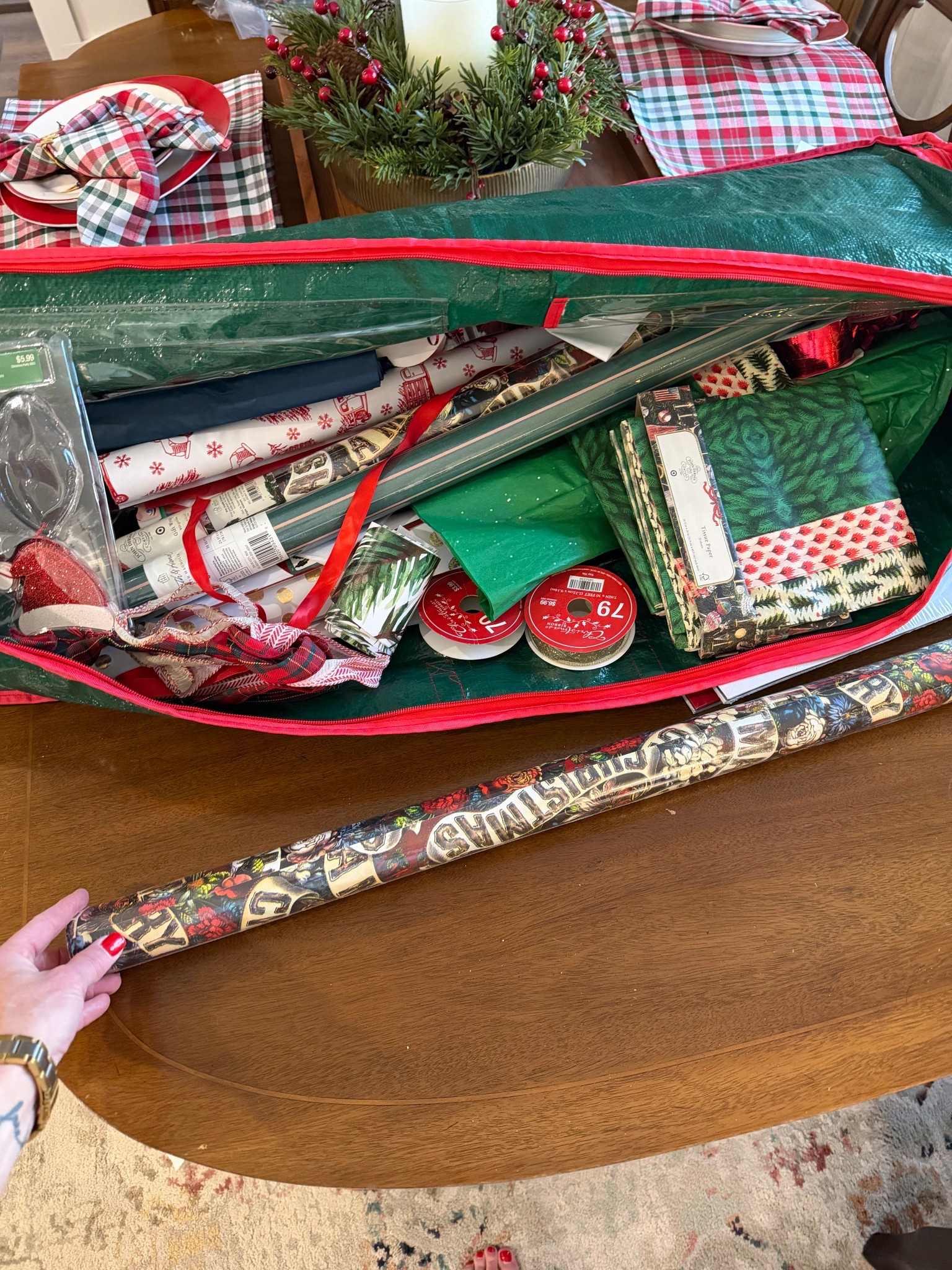 I’m grateful for the way that these storage bags help organize all of my gift wrap and trees and decor 

#LTKSeasonal #LTKHoliday #LTKmomlife