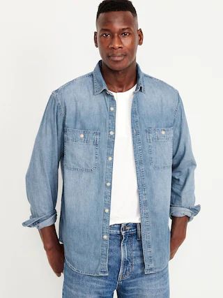 Regular-Fit Everyday Non-Stretch Jean Shirt | Old Navy (US)