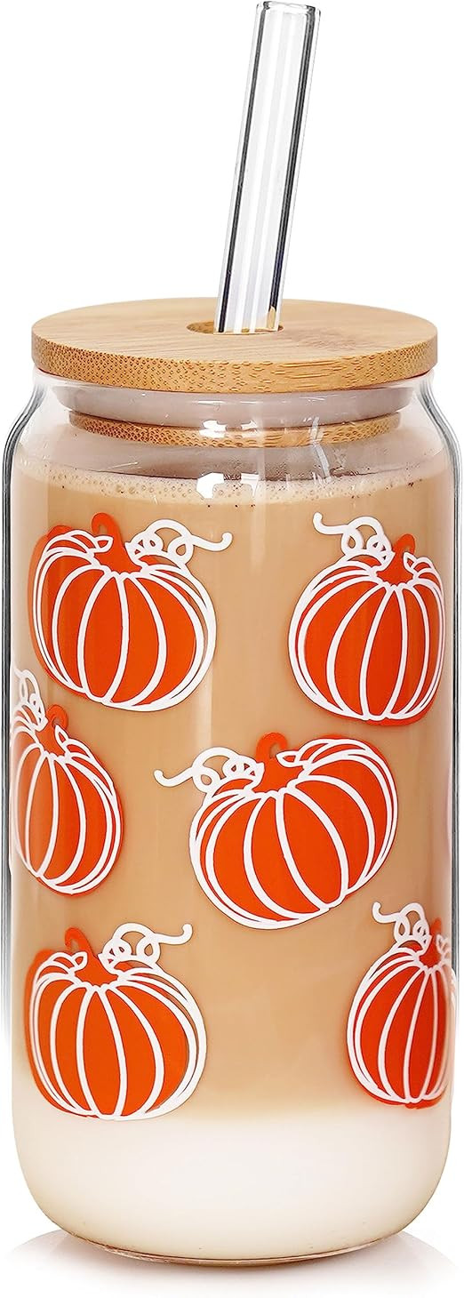 Fall Coffee Mug - Unique Autumn Decor & Iced Coffee Cup Fall Decor Pumpkin Mug with Pumpkin Decor... | Amazon (US)