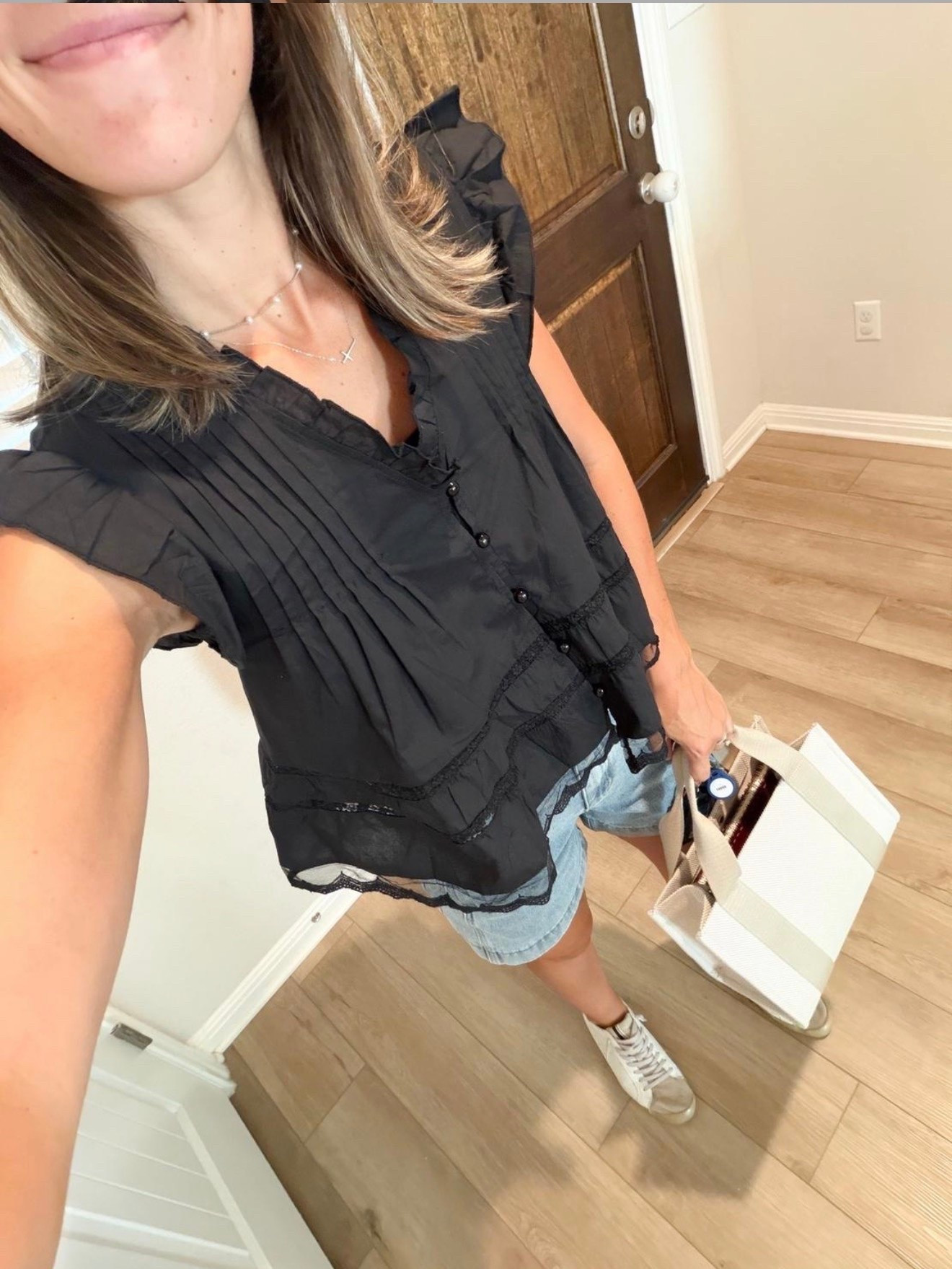 love this easy outfit // this top would be so cute with leopard pants IMO

#LTKmomlife