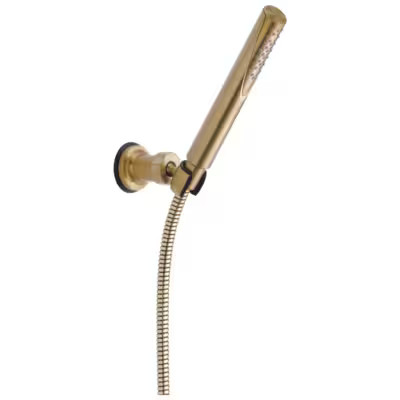 Delta Grail Champagne Bronze 2.22-in Rectangle Handheld Shower Head 1.75-GPM (6.6-LPM) Lowes.com | Lowe's
